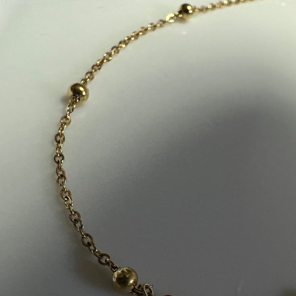 NECKLACE, 18K GOLD PLATED STEEL