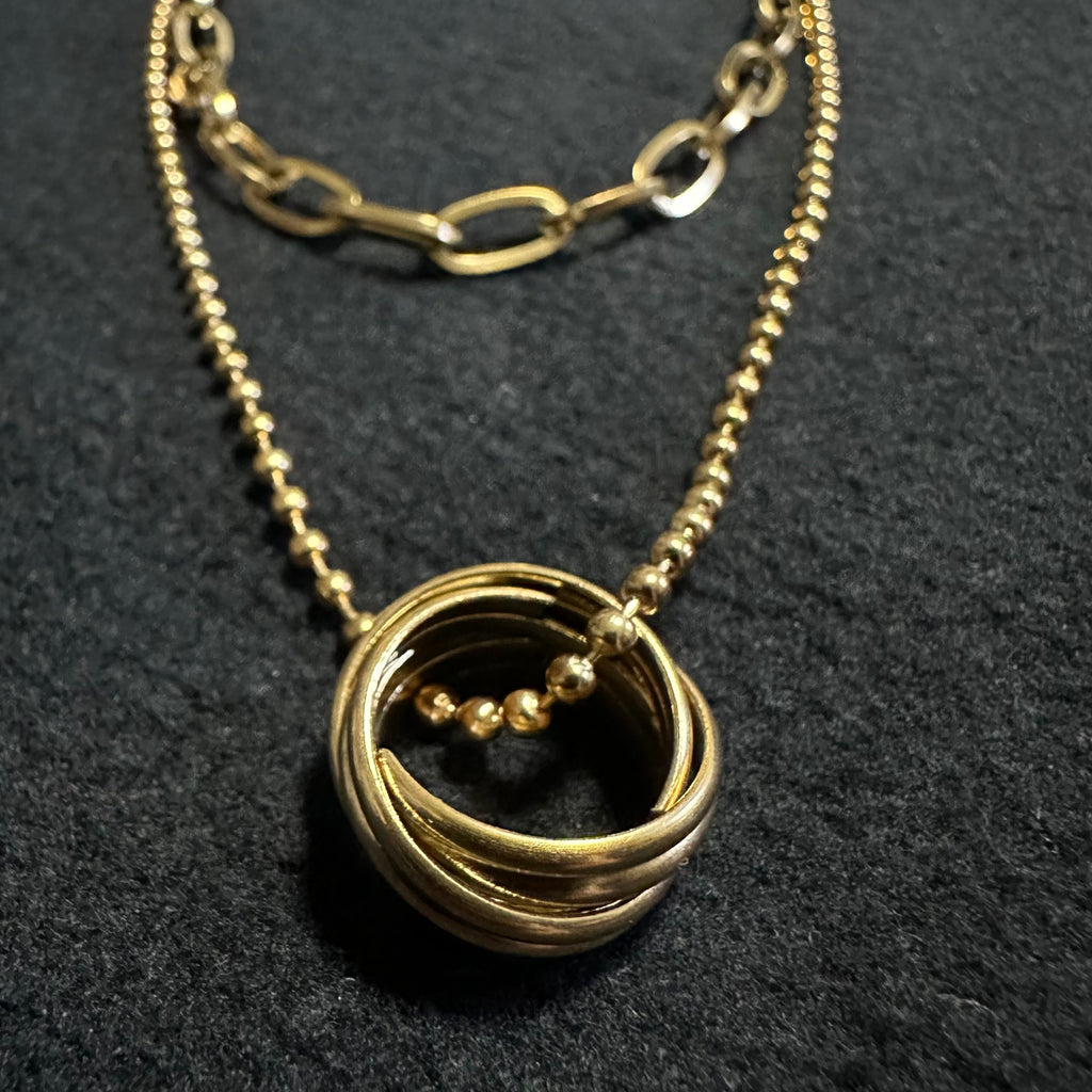 NECKLACE 18K GOLD PLATED STEEL