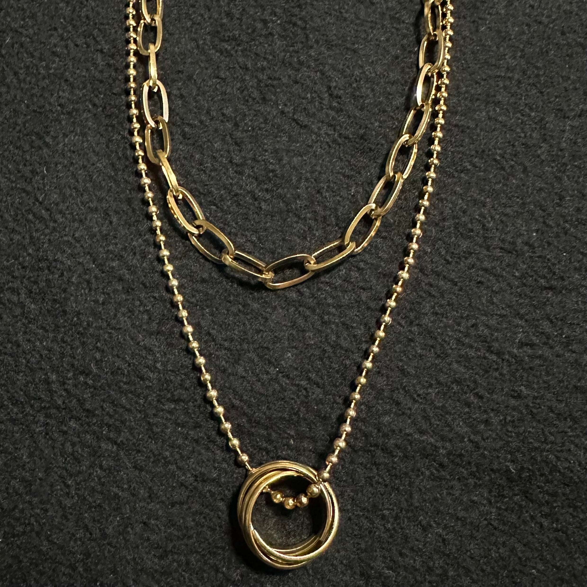 NECKLACE 18K GOLD PLATED STEEL