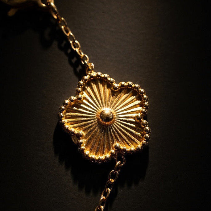 FLOWER MEADOW BRACELET 18K GOLD PLATED STEEL